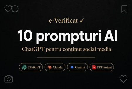 10 prompturi AI ChatGPT pentru conținut social media