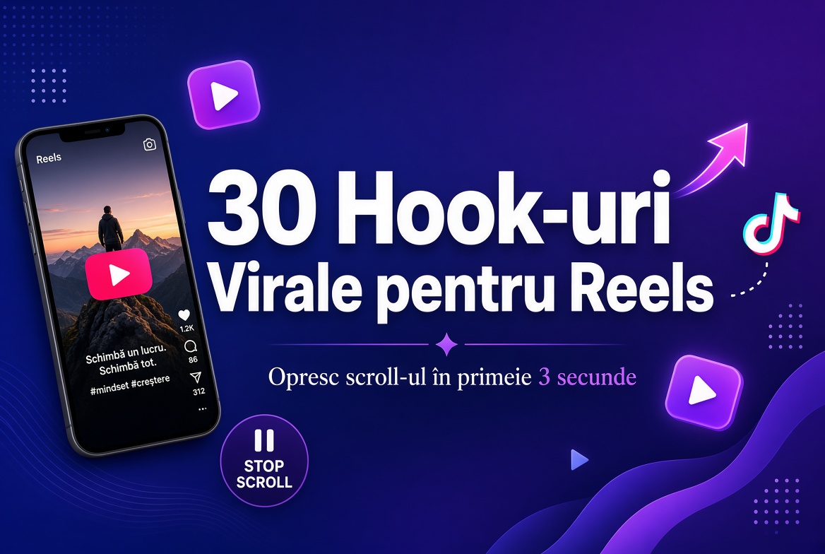 30 Hook-uri Virale pentru Reels